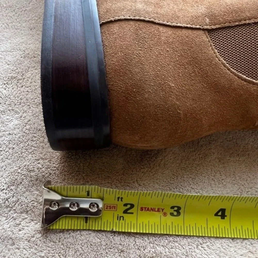 Cole Haan Isabelle Tan Suede Elastic Panel Over The Knee Riding Boots‎ Women 8.5